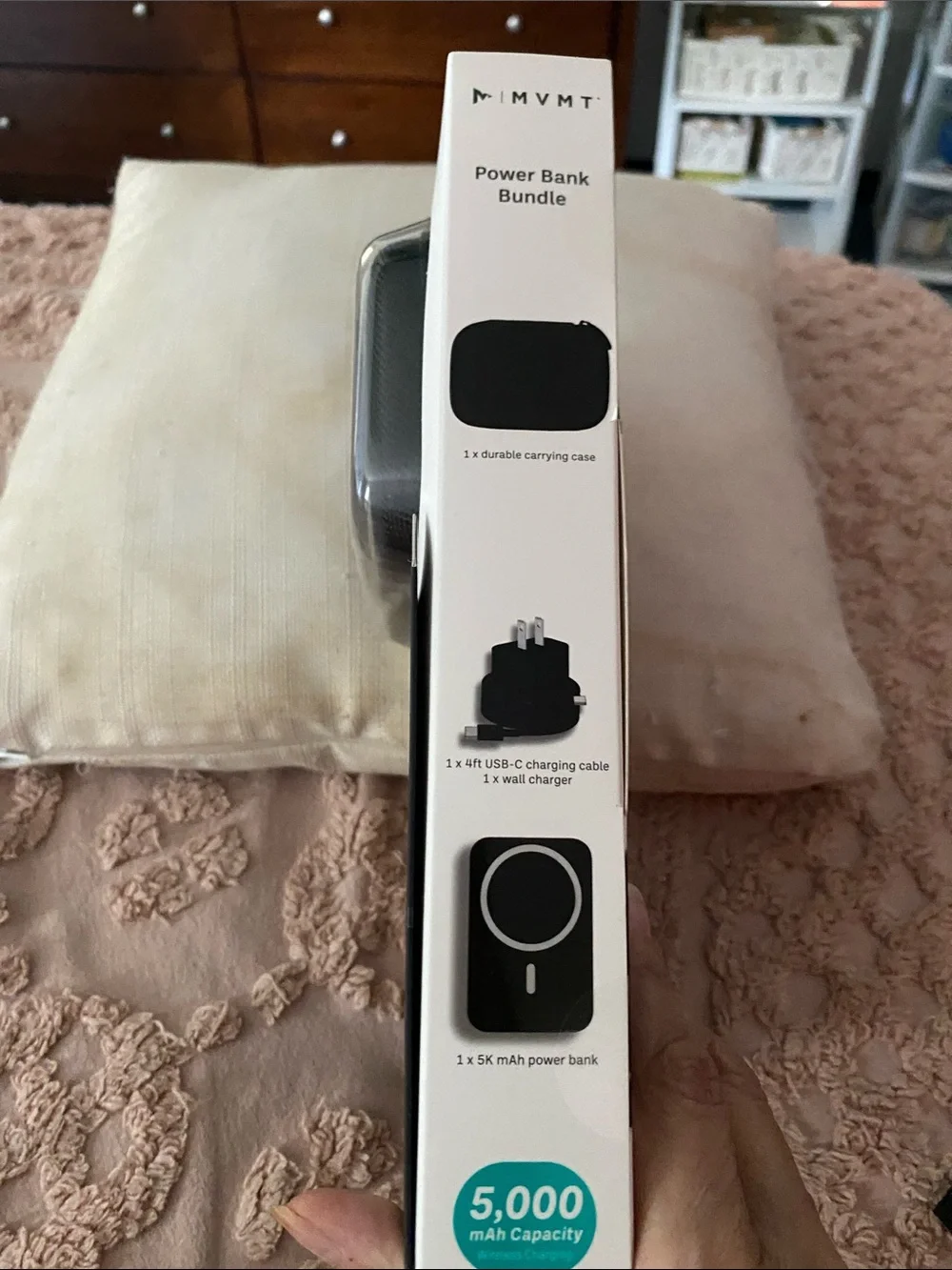 MVMT 4-Piece Power Bank Bundle — Black with Teal Handle Accent